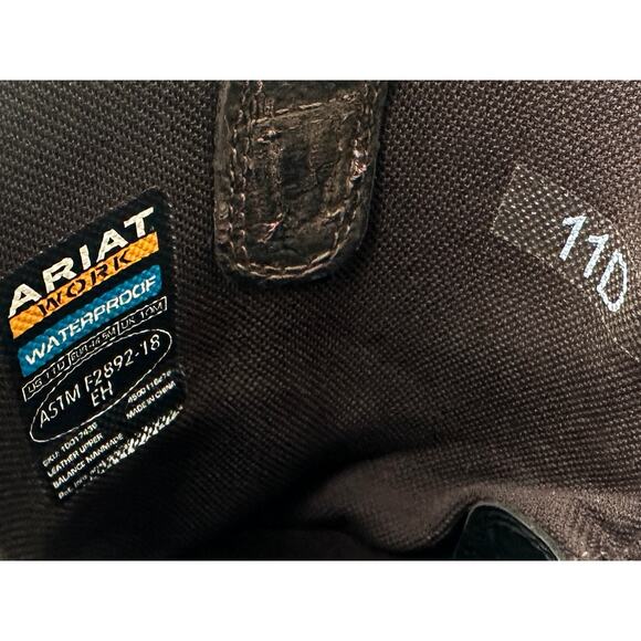 Ariat WorkHog H2O Waterproof Western Work Boots Men\'s Sz 11 main image 5